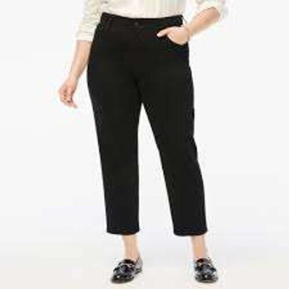 J.Crew Curvy Essential High Rise Black Jeans Comfort Stretch Size 33 - Picture 1 of 11